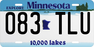 MN license plate 083TLU