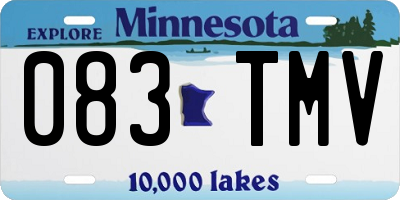 MN license plate 083TMV