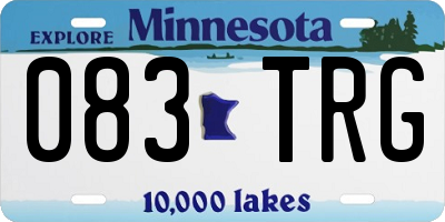 MN license plate 083TRG