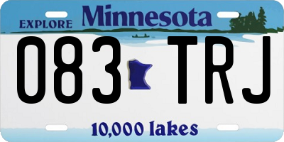 MN license plate 083TRJ