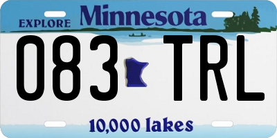 MN license plate 083TRL