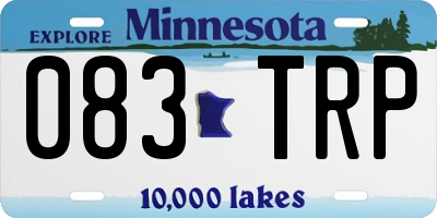 MN license plate 083TRP