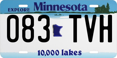 MN license plate 083TVH