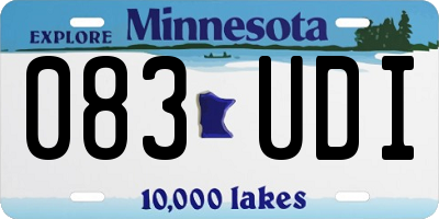 MN license plate 083UDI