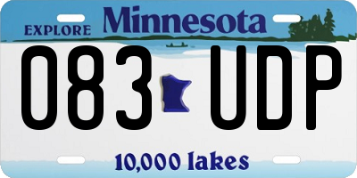 MN license plate 083UDP