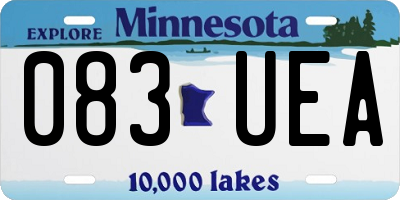MN license plate 083UEA