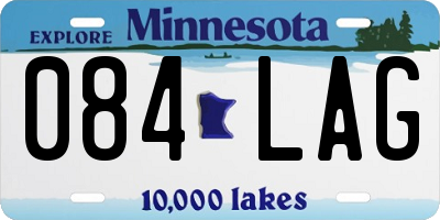 MN license plate 084LAG