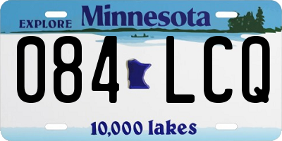 MN license plate 084LCQ