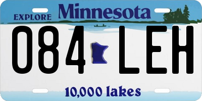 MN license plate 084LEH