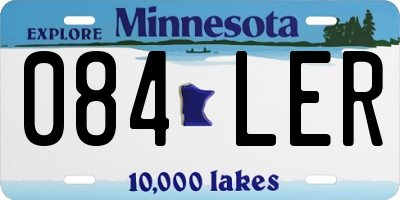 MN license plate 084LER