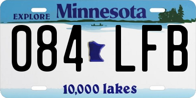 MN license plate 084LFB