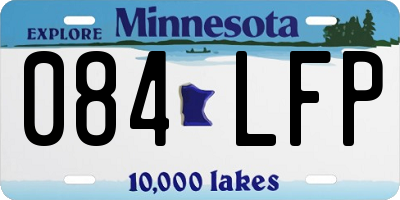 MN license plate 084LFP