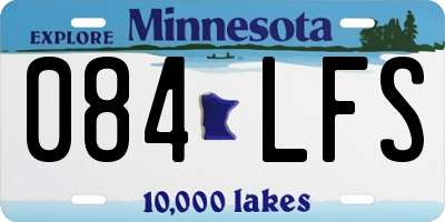 MN license plate 084LFS