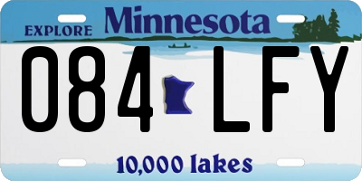 MN license plate 084LFY