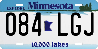MN license plate 084LGJ