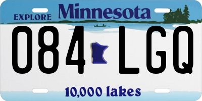 MN license plate 084LGQ
