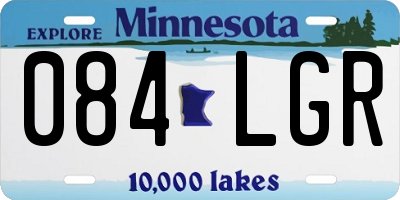 MN license plate 084LGR