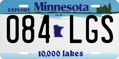 MN license plate 084LGS