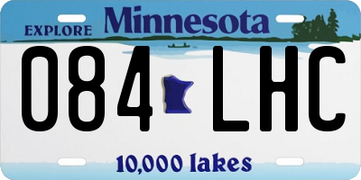 MN license plate 084LHC