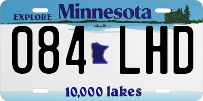 MN license plate 084LHD
