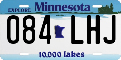 MN license plate 084LHJ