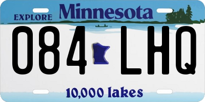 MN license plate 084LHQ