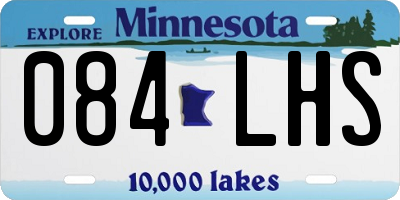 MN license plate 084LHS