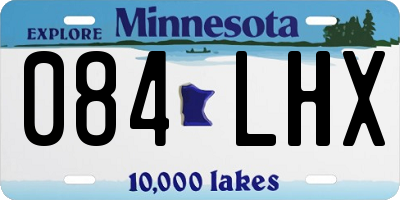 MN license plate 084LHX