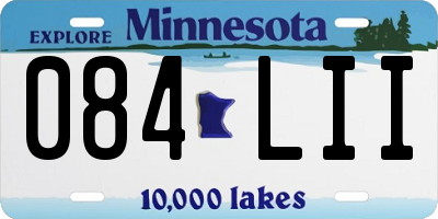 MN license plate 084LII