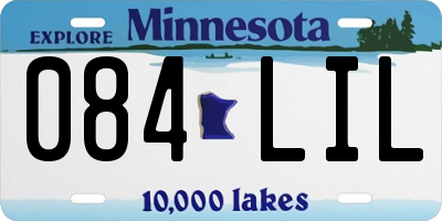 MN license plate 084LIL