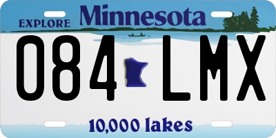 MN license plate 084LMX