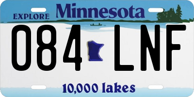 MN license plate 084LNF