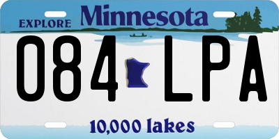 MN license plate 084LPA