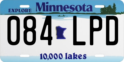 MN license plate 084LPD