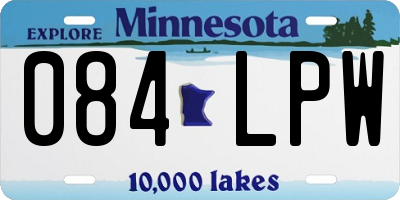 MN license plate 084LPW