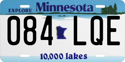 MN license plate 084LQE