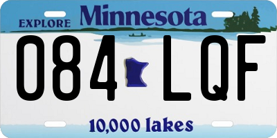 MN license plate 084LQF
