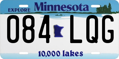 MN license plate 084LQG