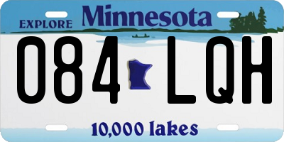 MN license plate 084LQH