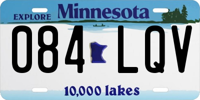 MN license plate 084LQV