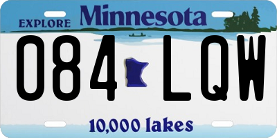 MN license plate 084LQW