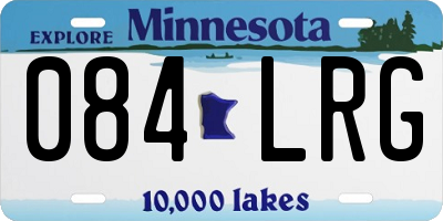MN license plate 084LRG