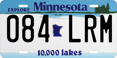MN license plate 084LRM