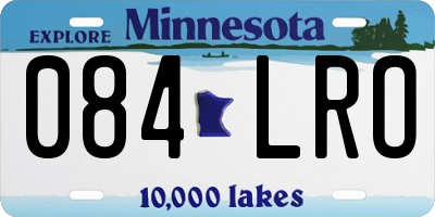 MN license plate 084LRO