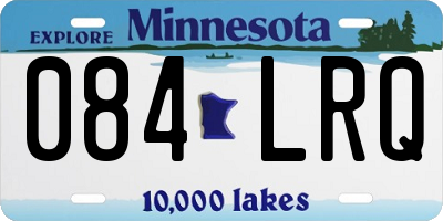 MN license plate 084LRQ