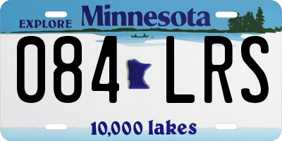 MN license plate 084LRS
