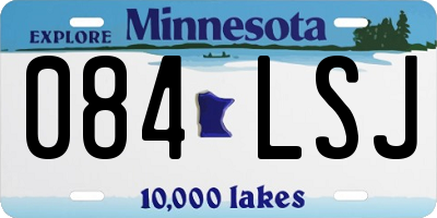 MN license plate 084LSJ