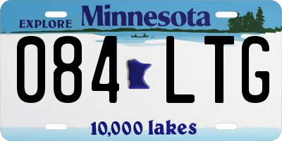 MN license plate 084LTG
