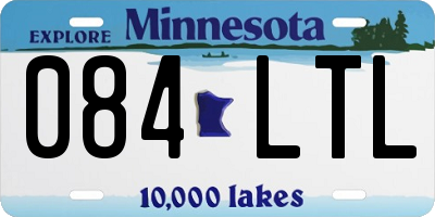 MN license plate 084LTL