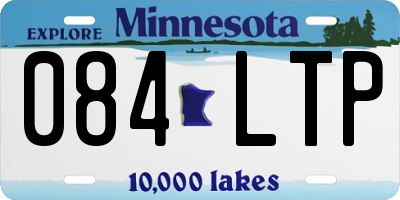 MN license plate 084LTP